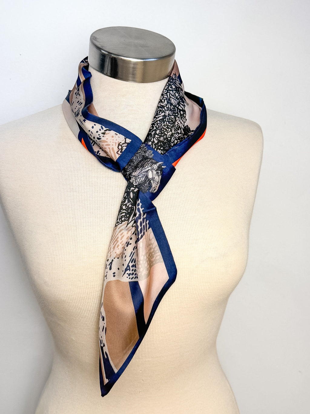 Satin Loop Neck Scarf