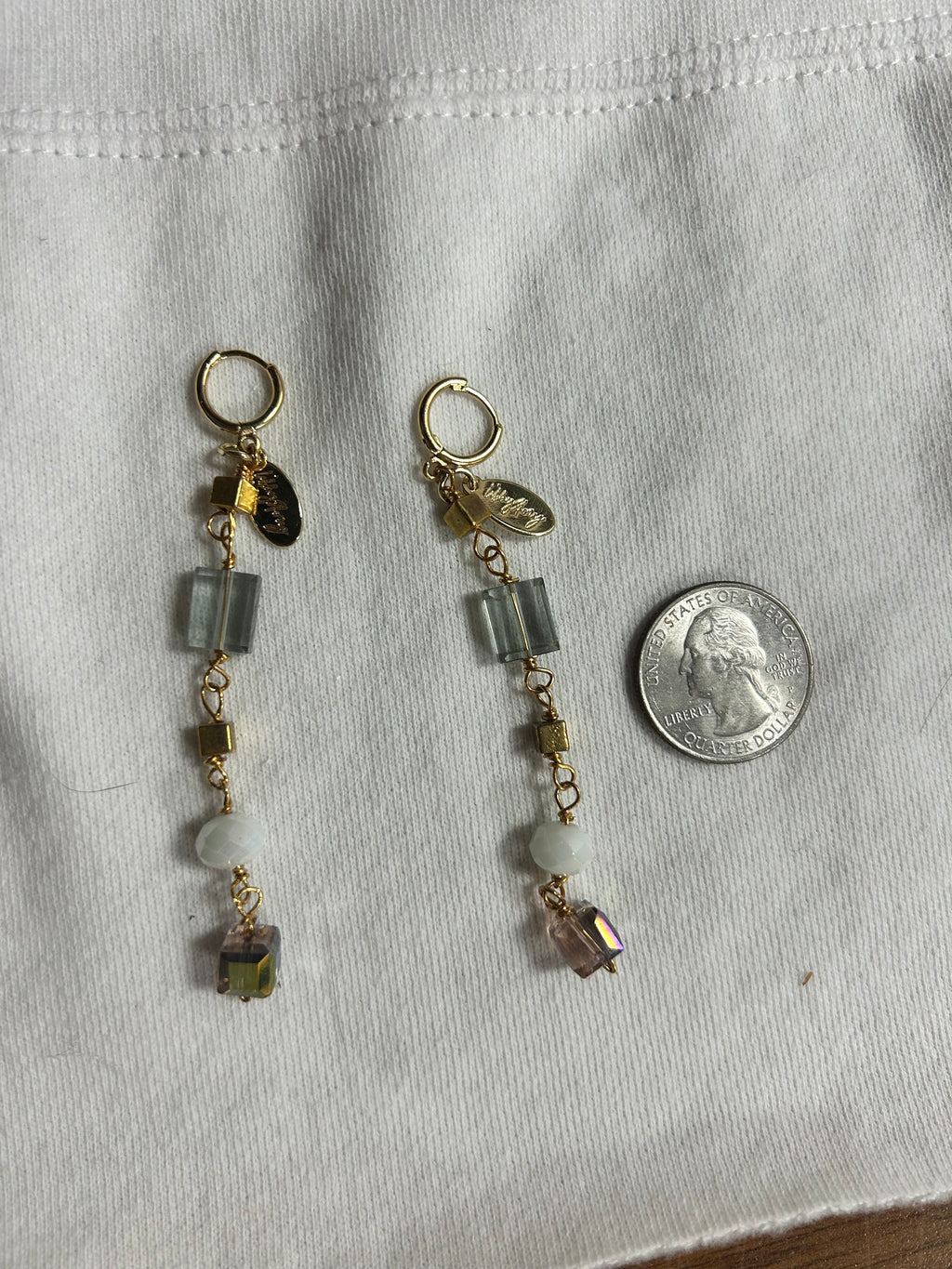 Enchanted Faceted Handmade Glass Earrings