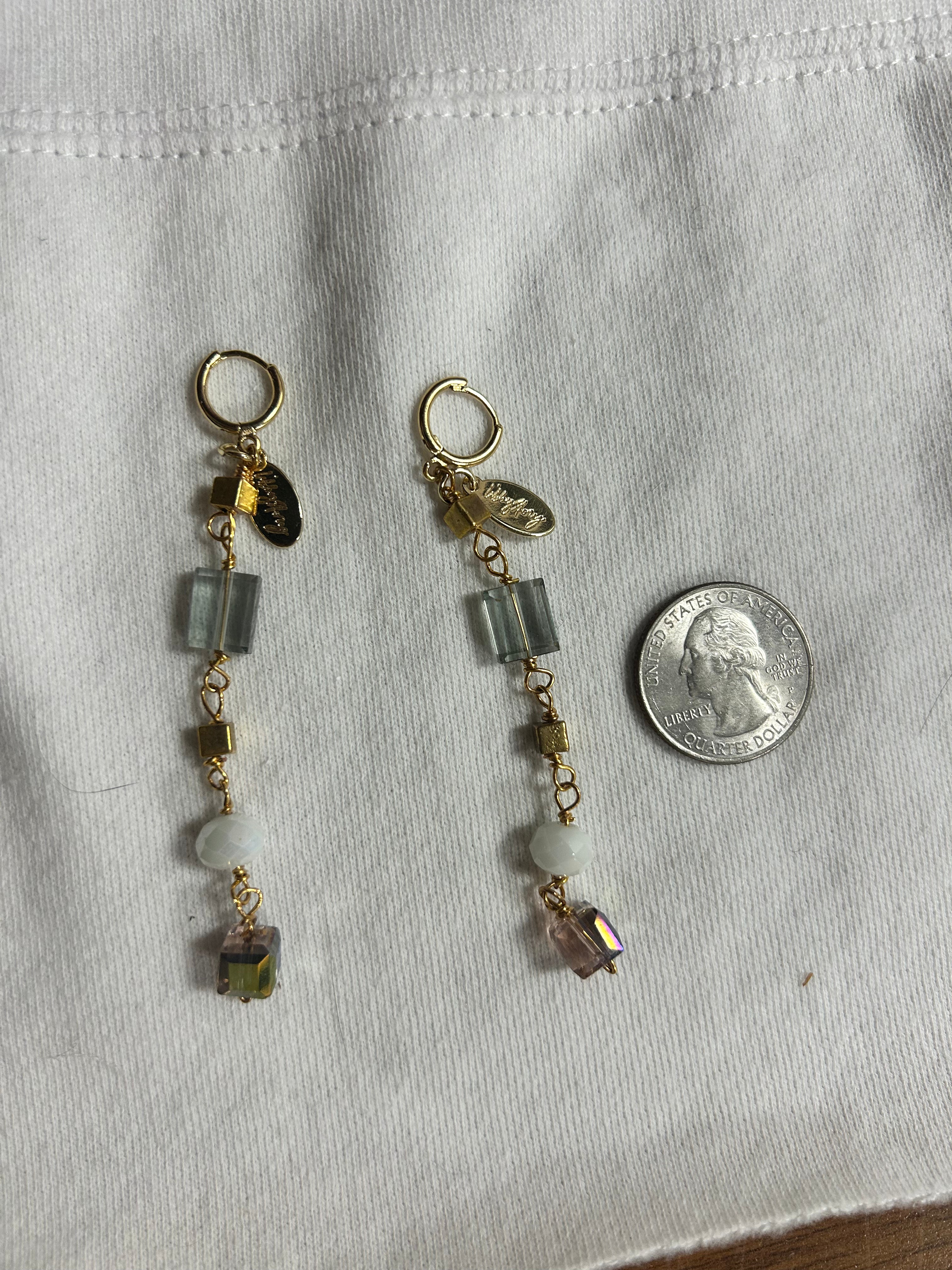 Enchanted Faceted Handmade Glass Earrings