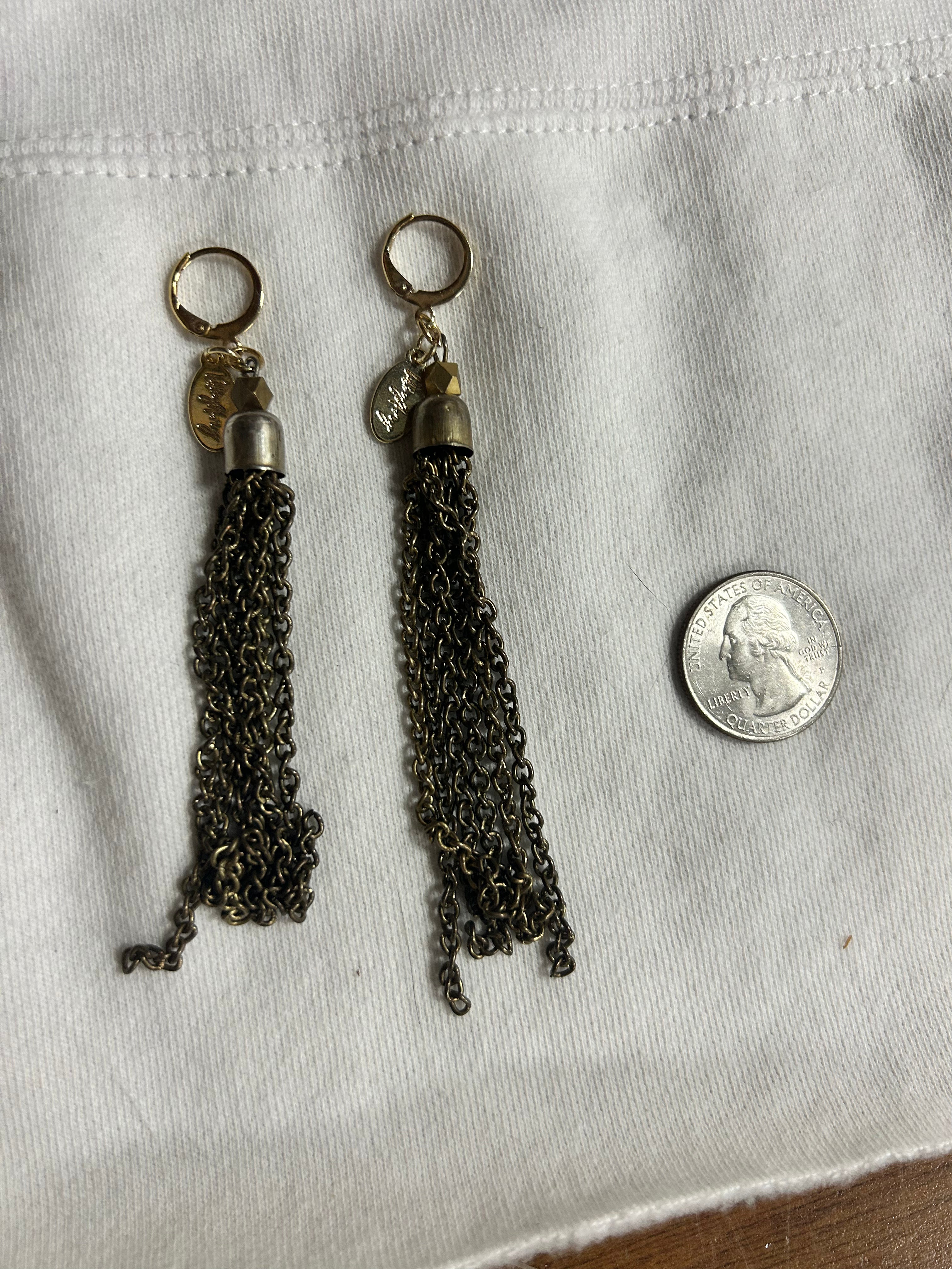Libby Story Vintage Chain Tassel Earrings | One-of-a-Kind