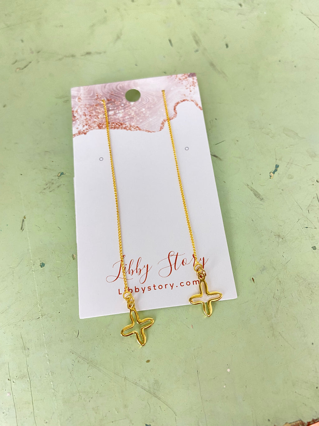 Threader Charm Earrings