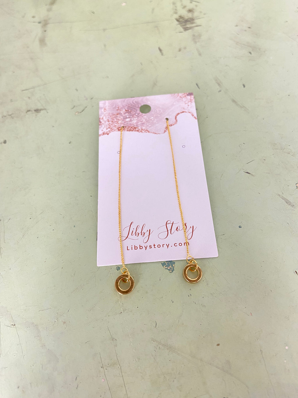 Threader Charm Earrings