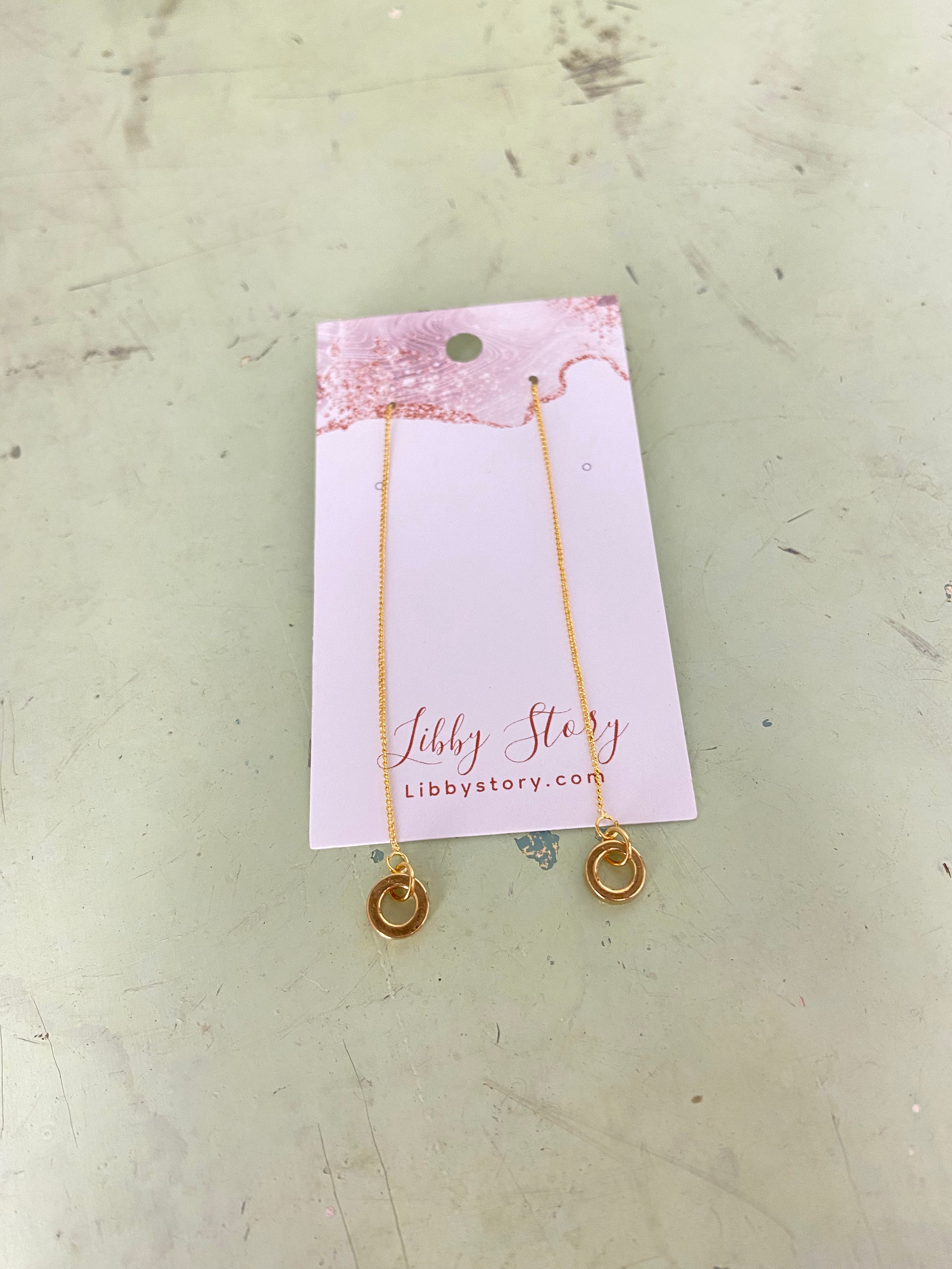 Threader Charm Earrings