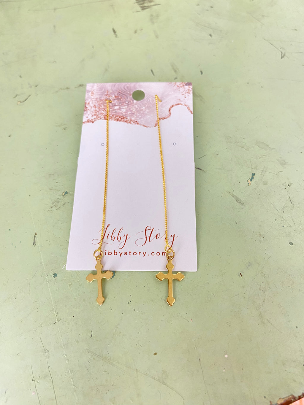 Threader Charm Earrings