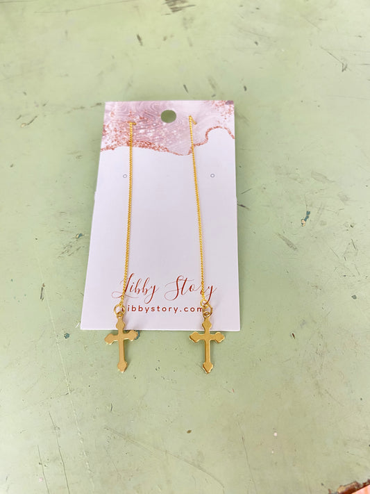Threader Charm Earrings