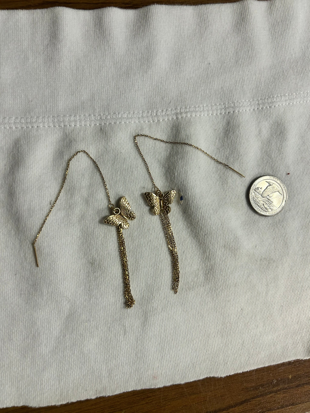 Handmade Butterfly Threader Earrings