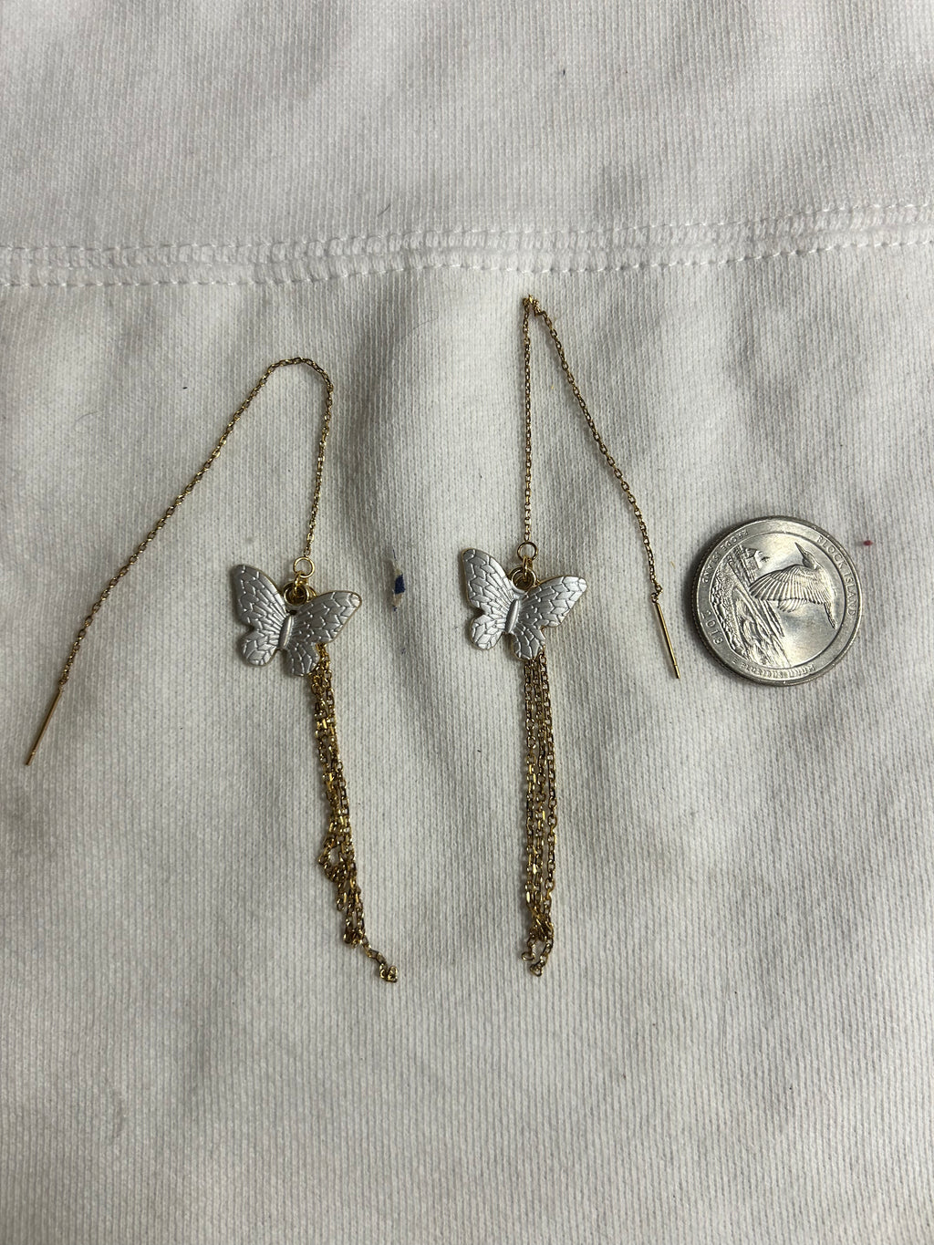 Handmade Butterfly Threader Earrings