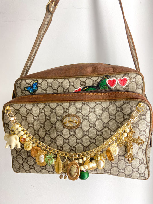 OOAK Upcycled Large Vintage Gucci Satchel