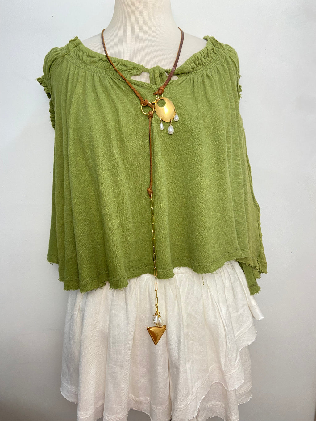 OOAK Leather Wrap Necklace or Belt