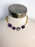 Handmade Chunky Amethyst Necklace or Bracelet