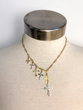 Handmade Multi Cross Lariat Necklace