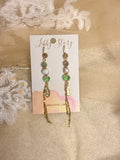 Handmade Freshwater Pearl & Faceted Glass Earrings