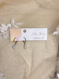 Handmade Small Pearl Drop Huggie Earrings