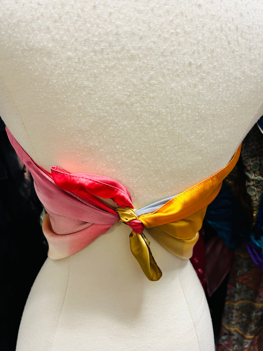 LS Upcycled Vintage Reversible Scarf Top