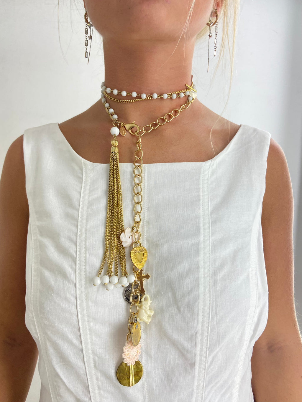 OOAK Bead & Charm Necklace or Belt