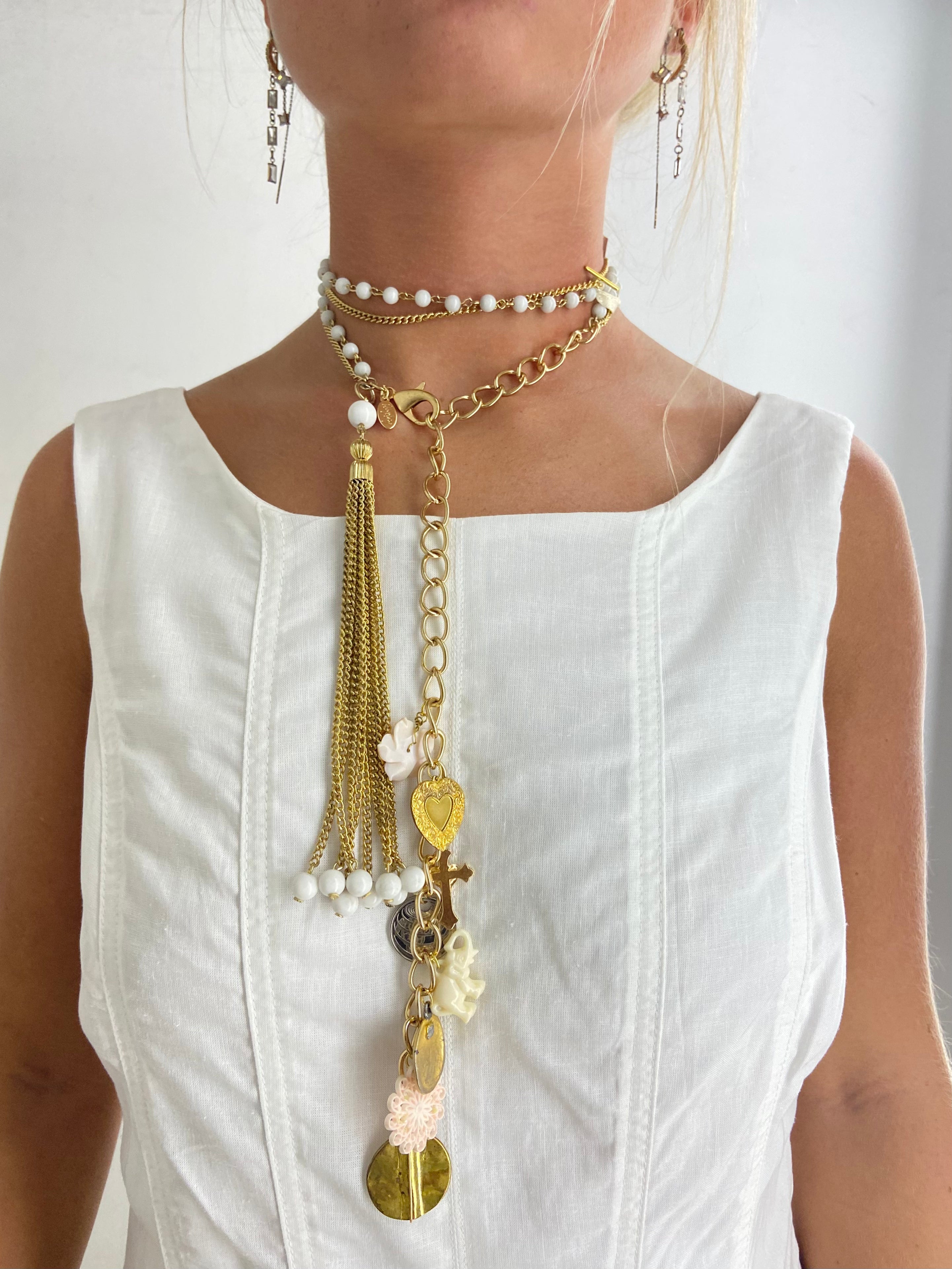 OOAK Bead & Charm Necklace or Belt