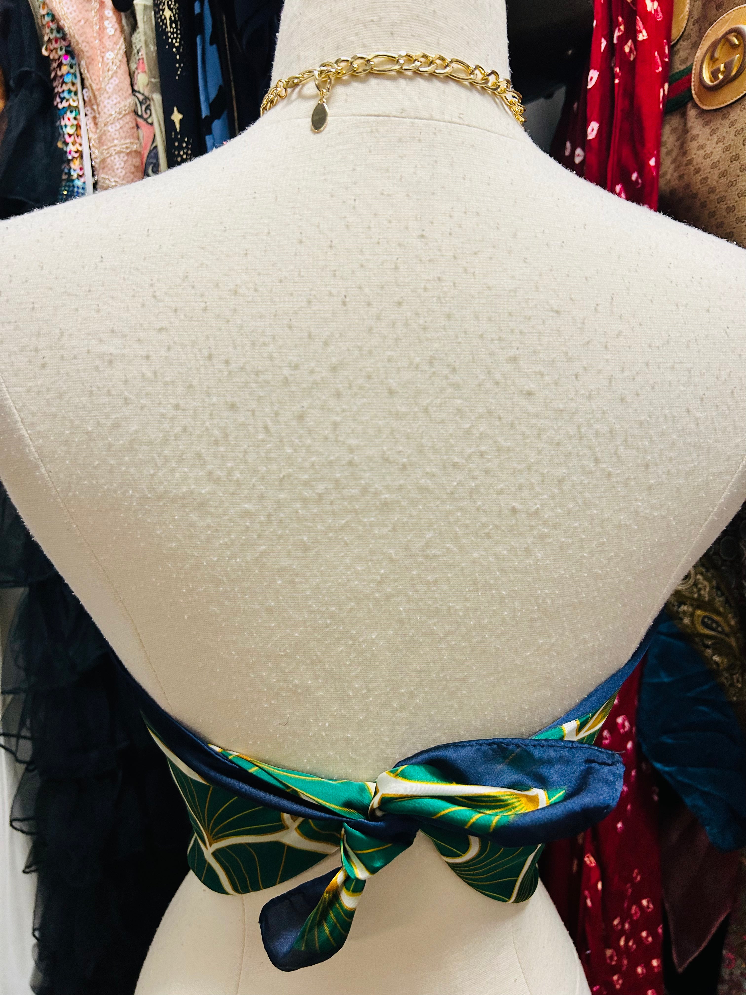 LS Upcycled Vintage Scarf Top