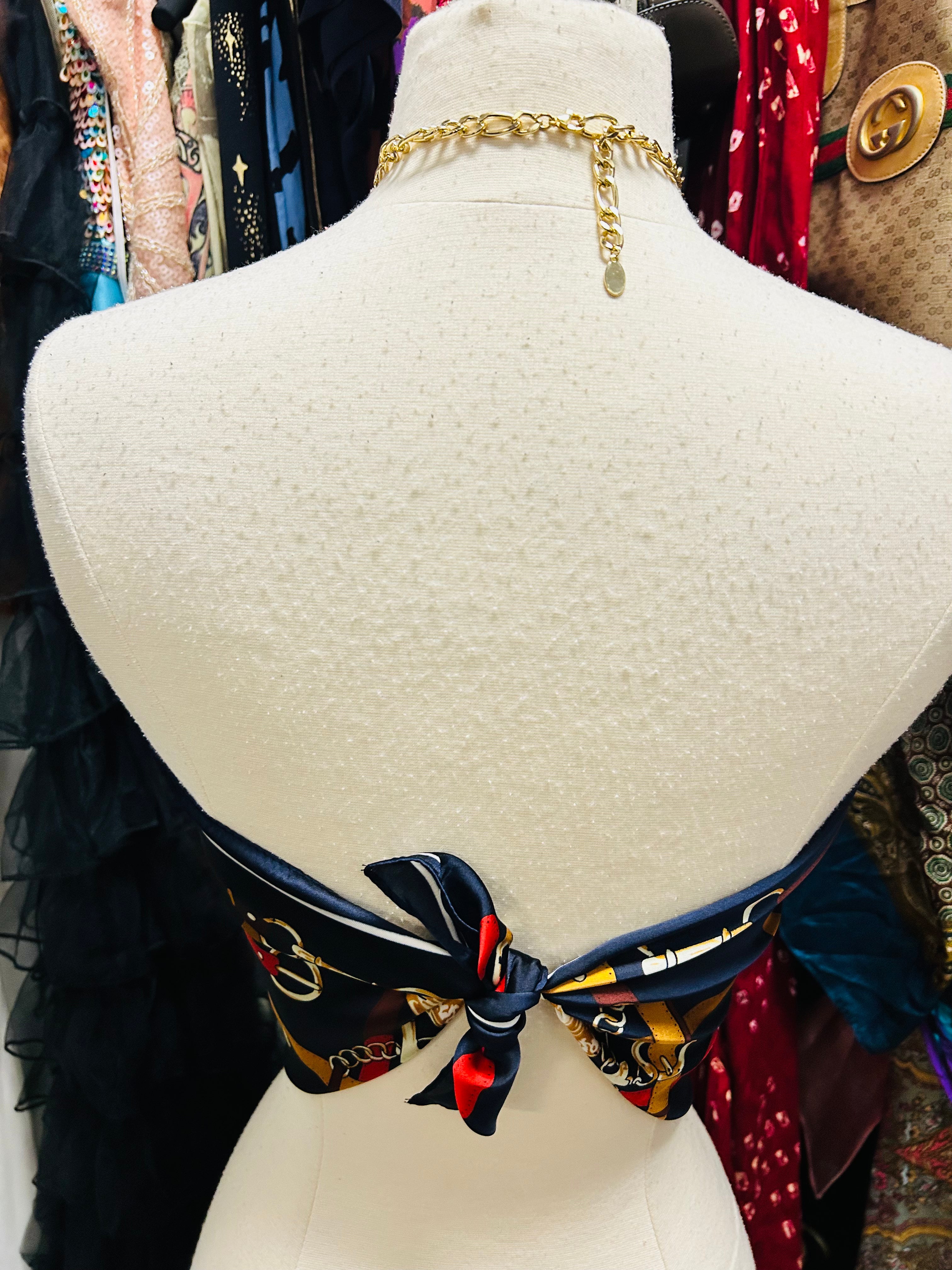 LS Upcycled Vintage Scarf Top