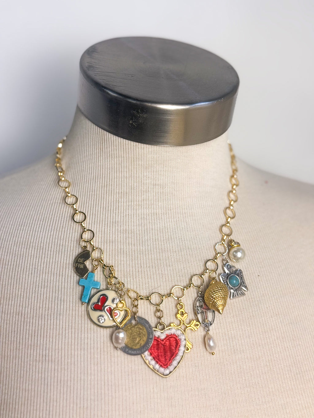 OOAK handmade Heart Pendant Necklace