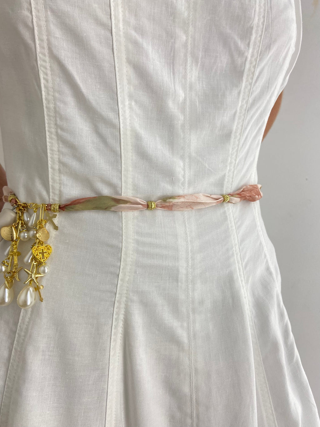 OOAK Chiffon & Charms Necklace or Belt