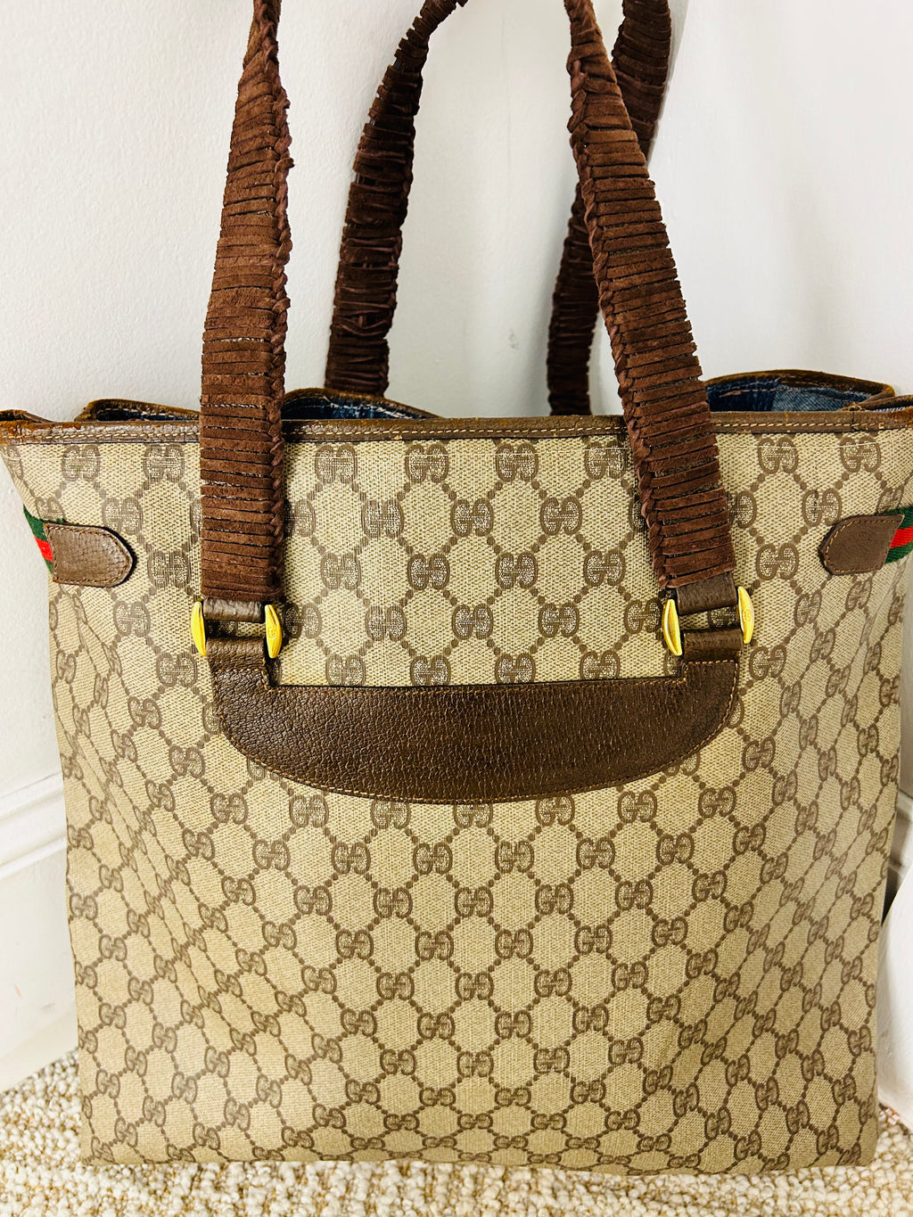 OOAK VIntage Large Gucci GG Supreme Tote