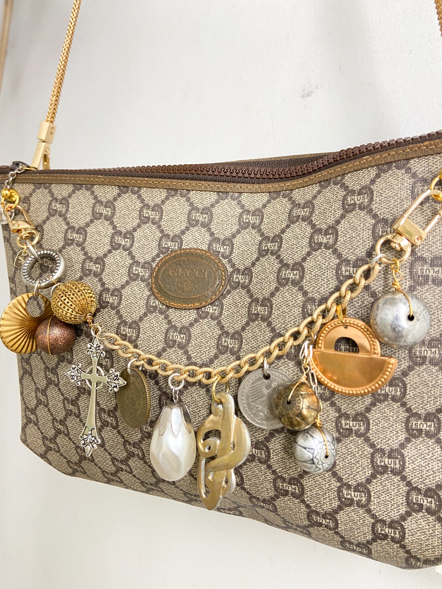 OOAK Vintage Gucci Mixed Metal Bag Chain Clutch