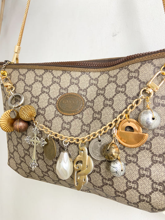 OOAK Vintage Gucci Mixed Metal Bag Chain Clutch