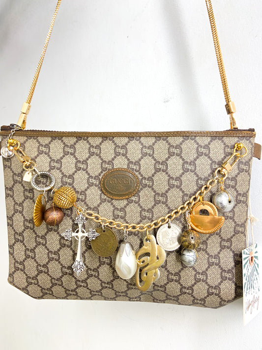 OOAK Vintage Gucci Mixed Metal Bag Chain Clutch