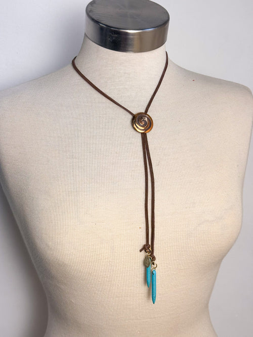 OOAK Vintage Copper Pendant Bolero