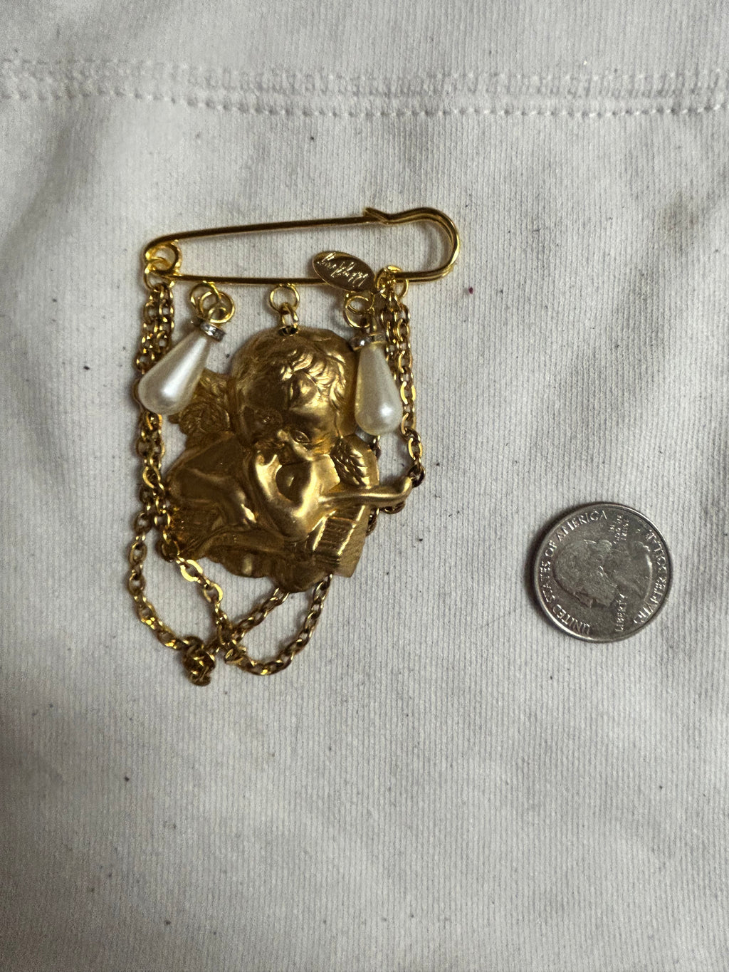 OOAK Handmade Angel Pin