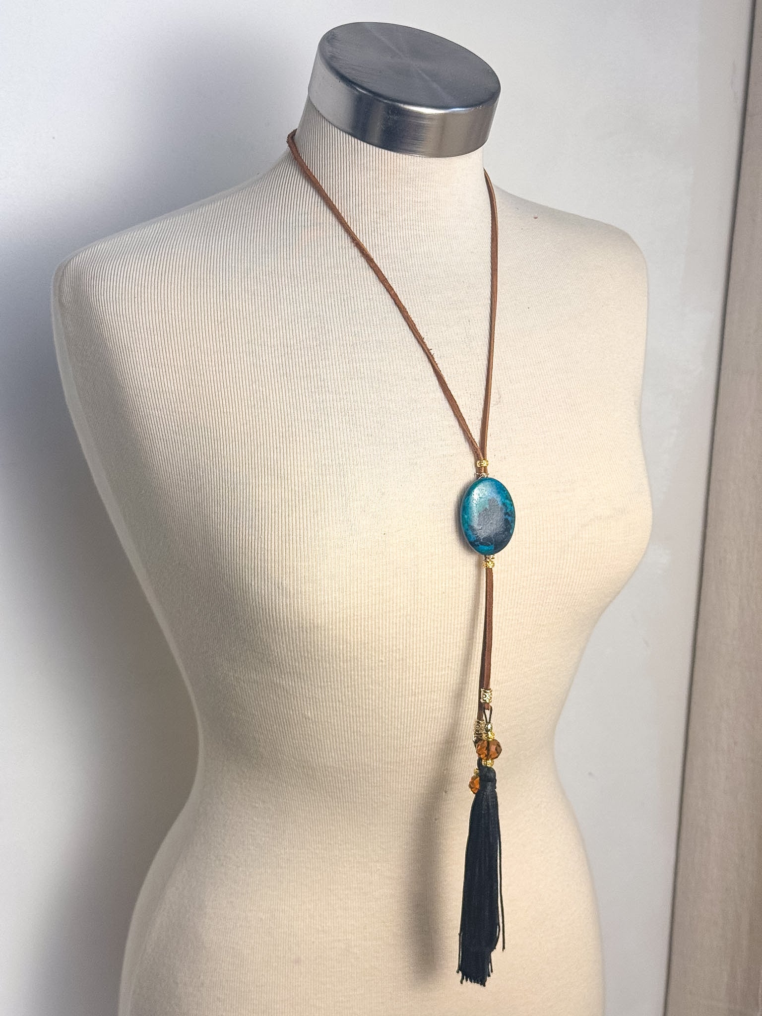 Handmade Stone & Fringe Bolero