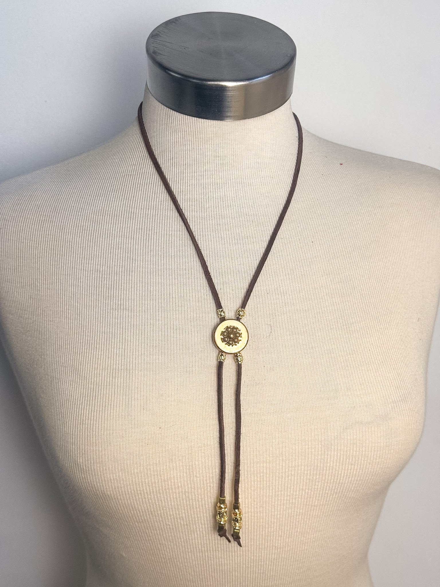 OOAK Vintage Brass Pendant Bolero