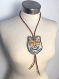 Handmade Large Tiger Patch Bolo