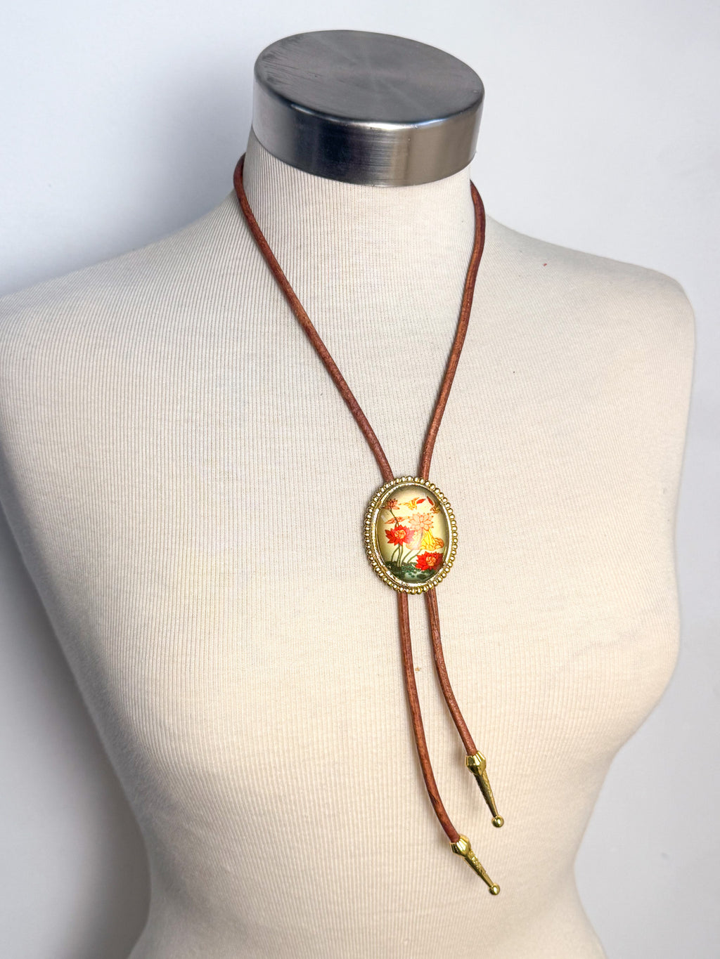 OOAK Vintage Floral Cameo