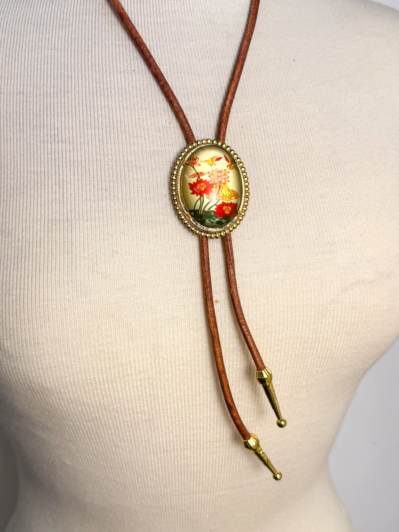 OOAK Vintage Floral Cameo