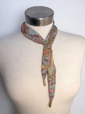 OOAK Vintage Ferragarmo Buckle Scarf Necklace