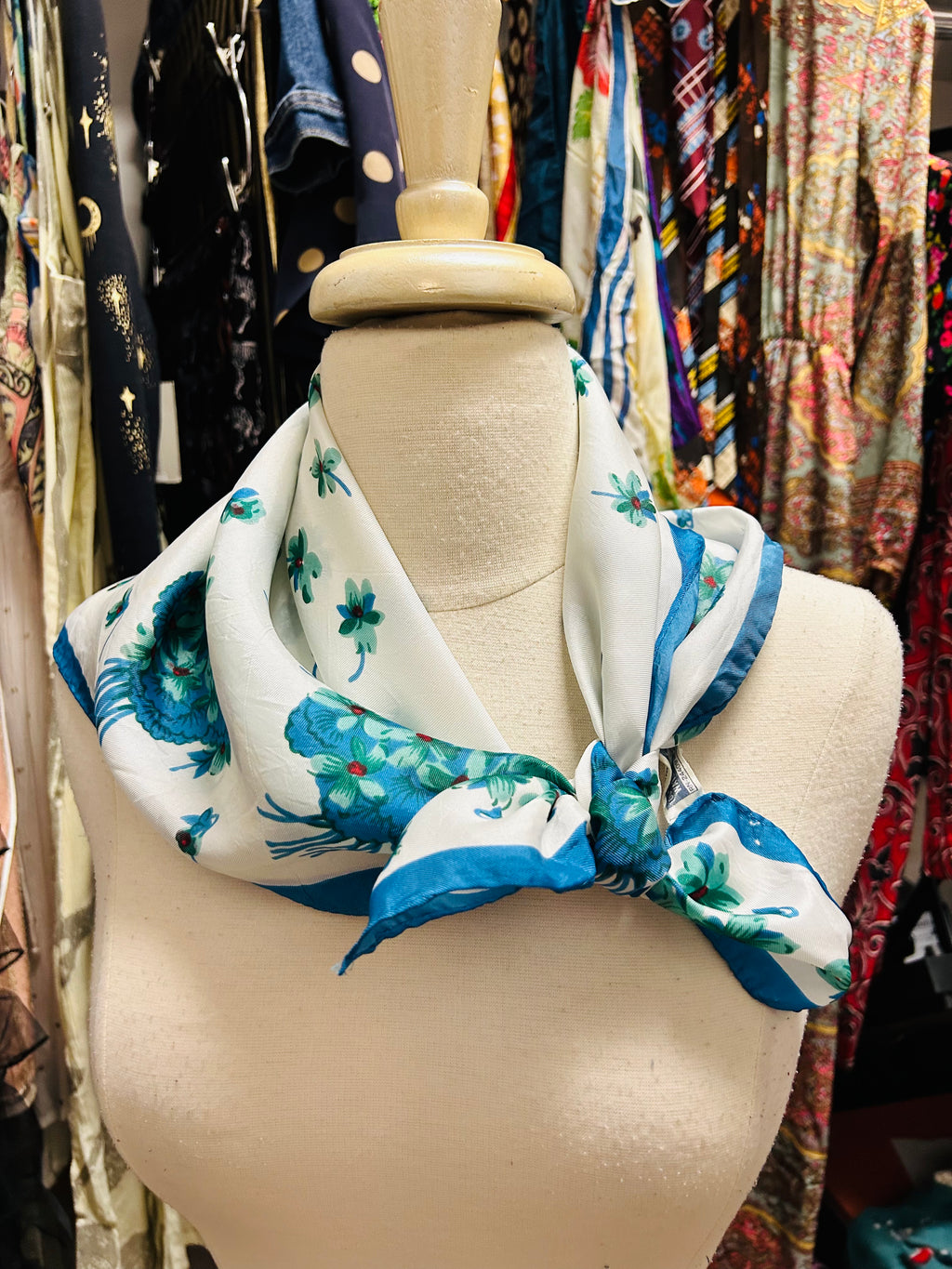 OOAK Vintage Floral Scarf