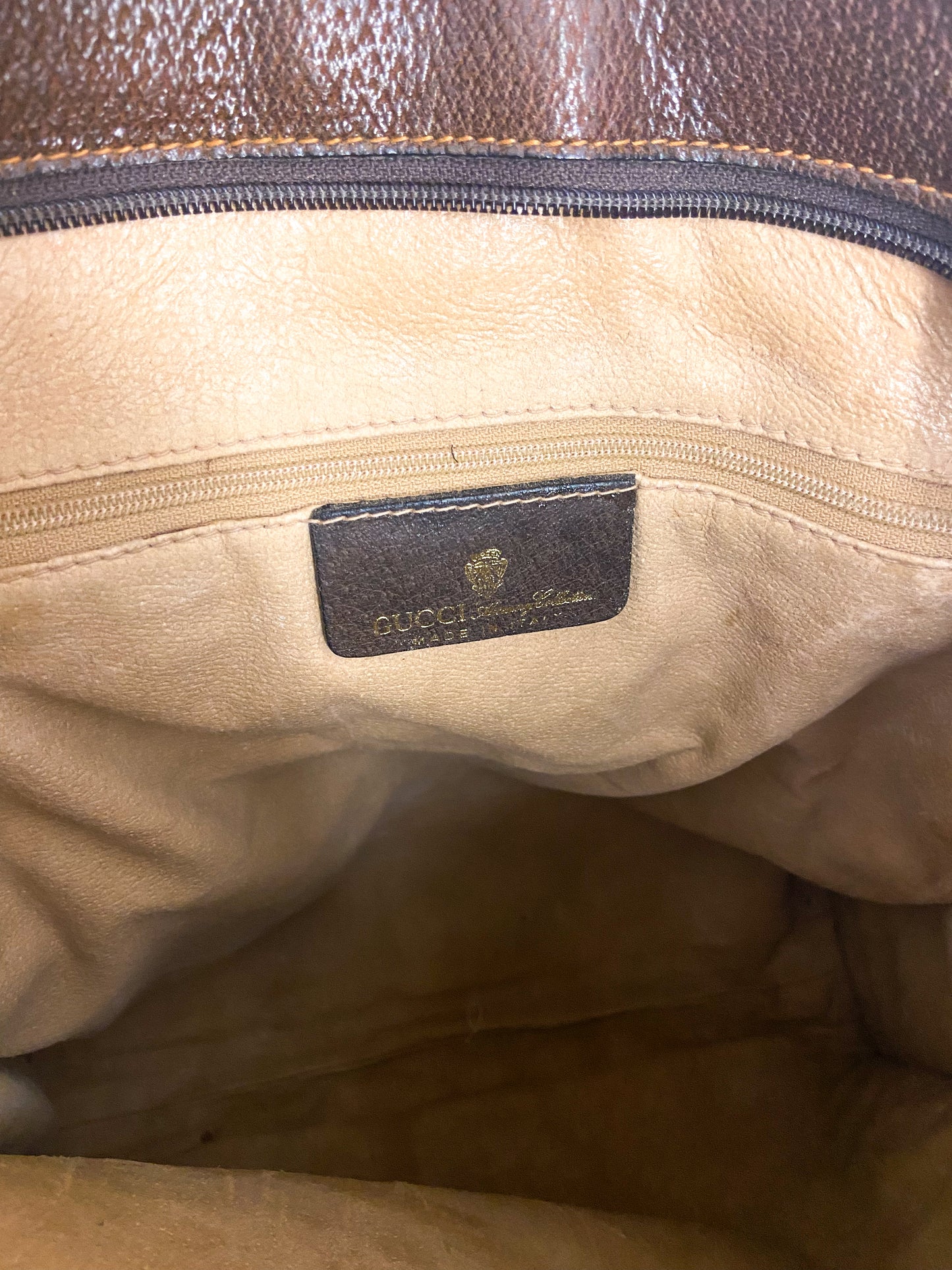 OOAK Authentic Vintage Tall Gucci Bag with Semi Precious Stones