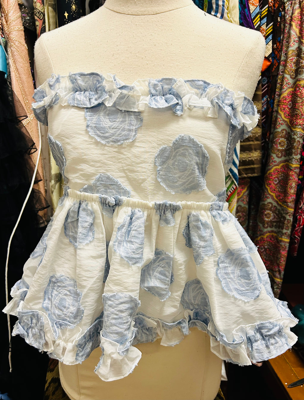 Sammie Blue Floral Top