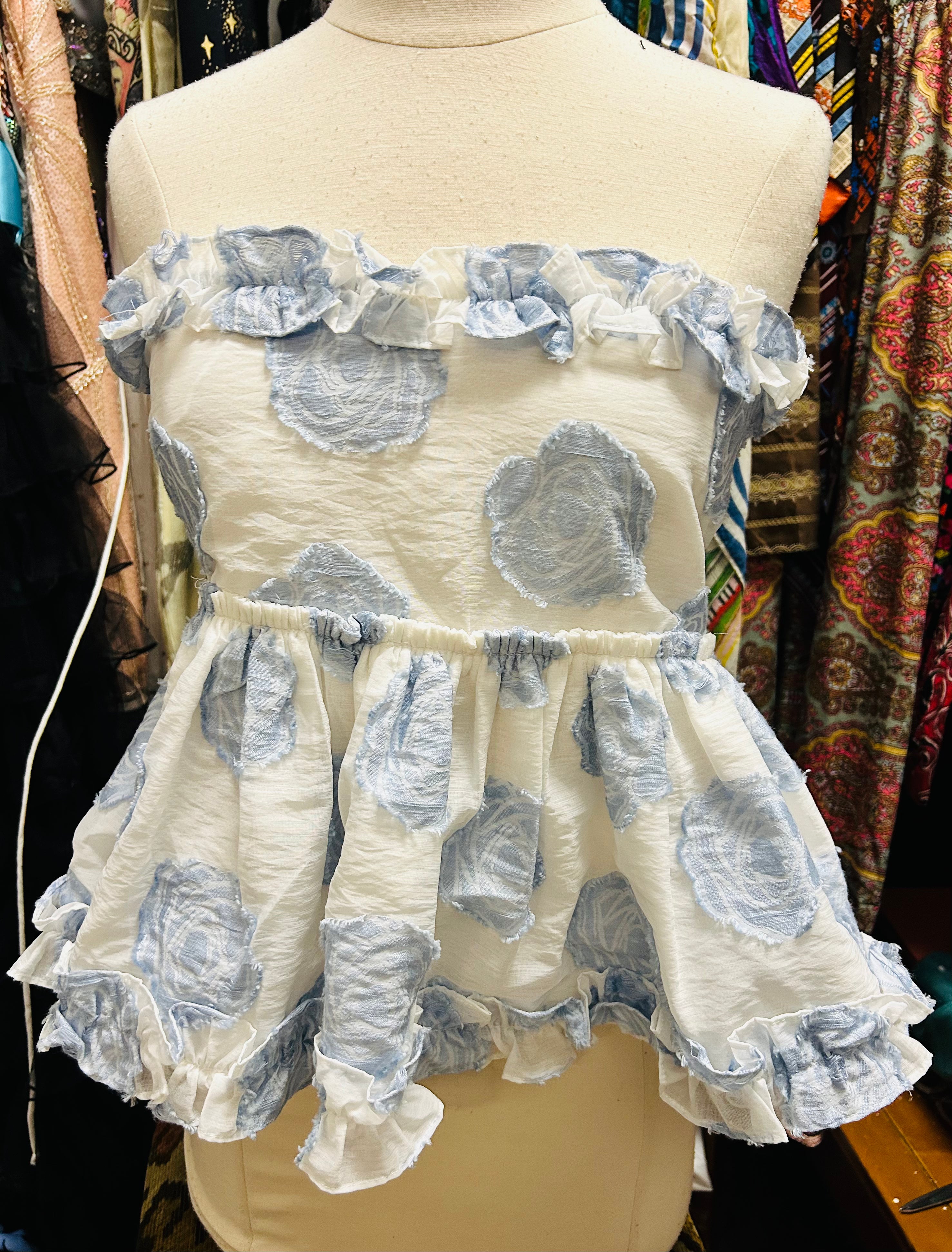 Sammie Blue Floral Top