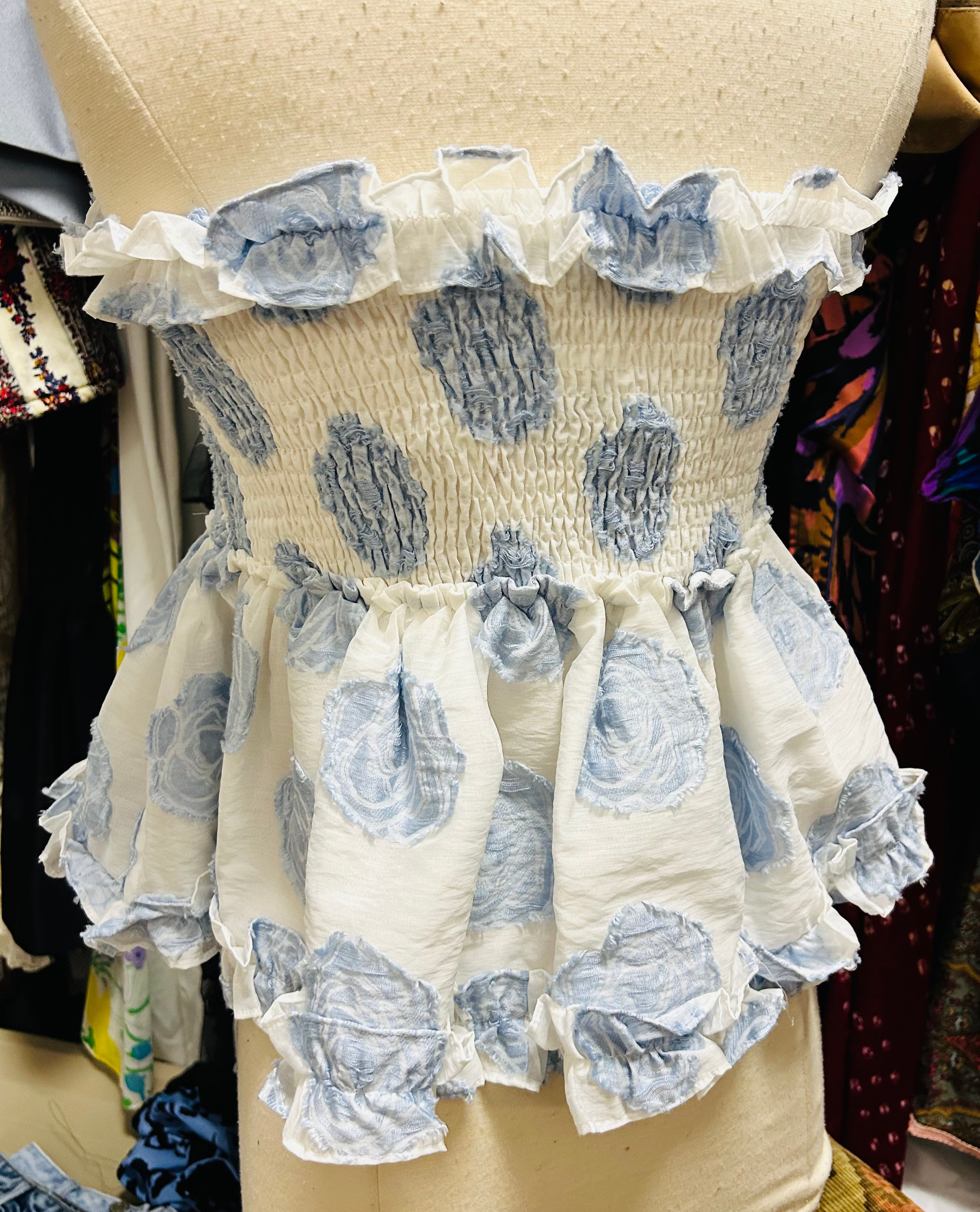 Sammie Blue Floral Top