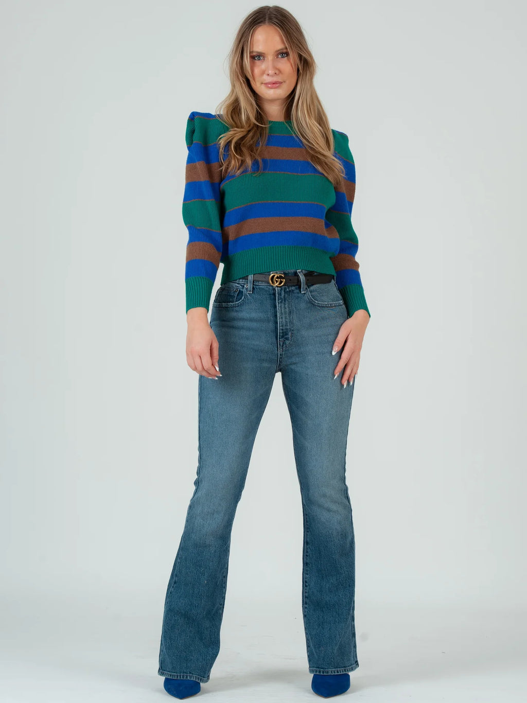LUCCA Puff Sleeve Sweater