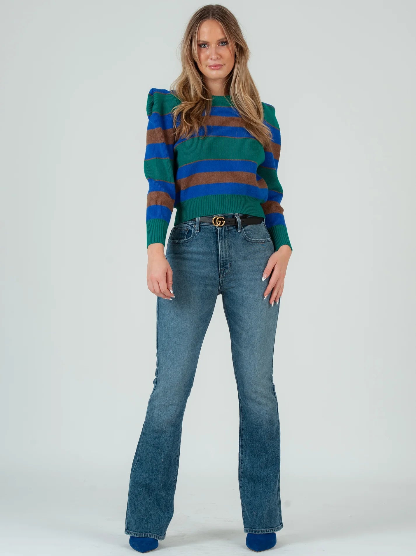 LUCCA Puff Sleeve Sweater