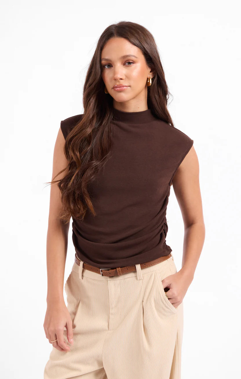 Sage the Label Sweetie Mock Neck Tank