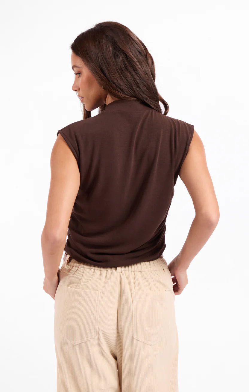 Sage the Label Sweetie Mock Neck Tank