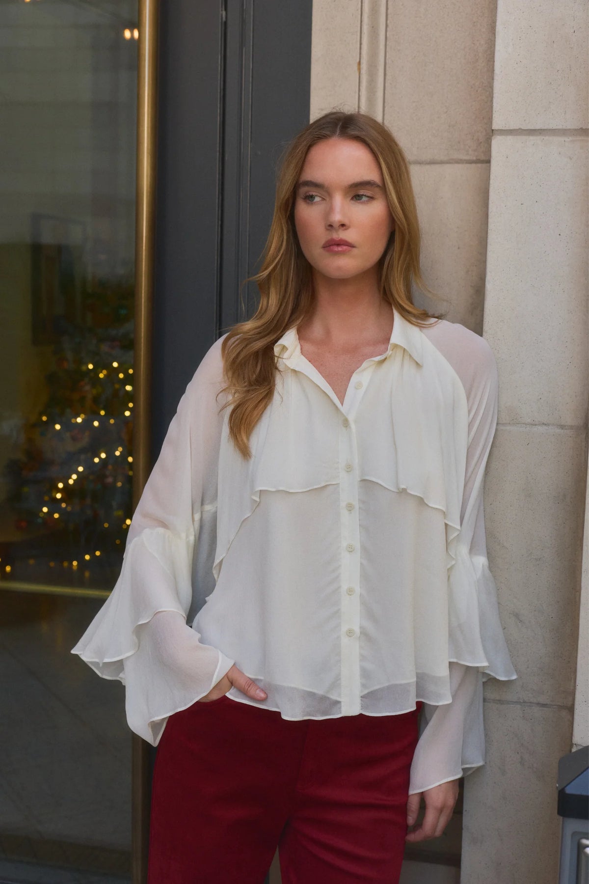 Lucy Paris Wilfred Ruffle Top