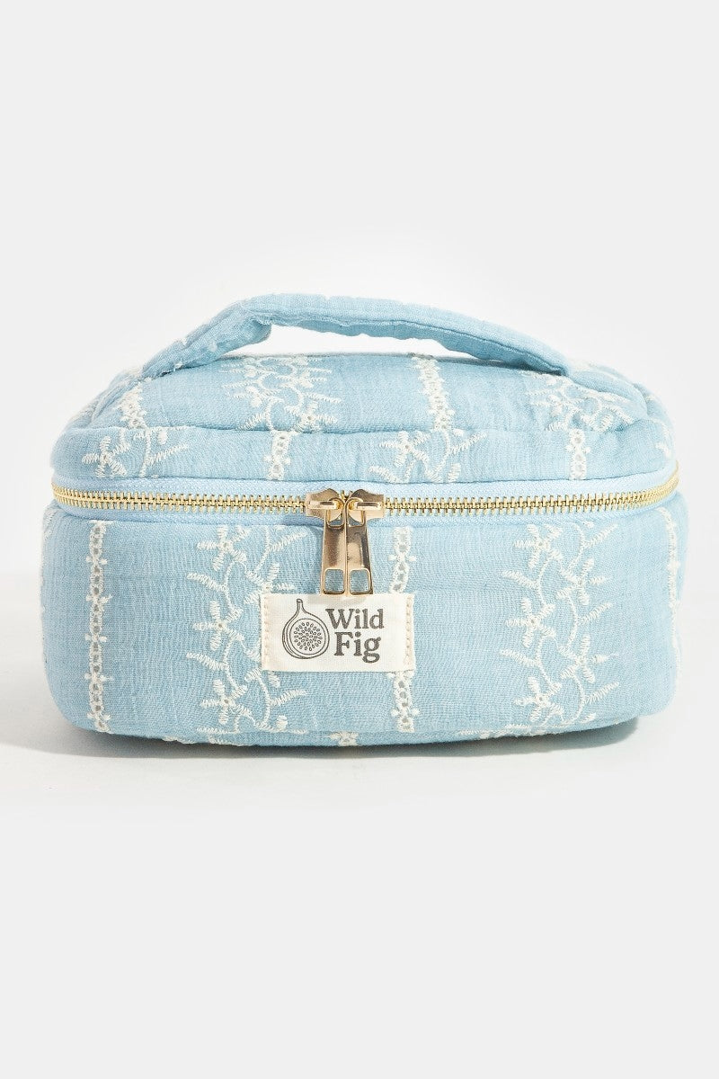 Flower Print Makeup Case Cosmetic Bag