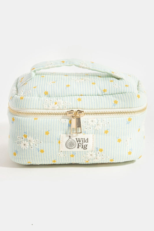 Flower Print Makeup Case Cosmetic Bag