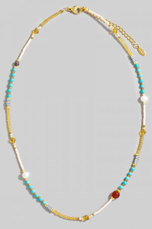 Assorted Pattern Beaded Necklace