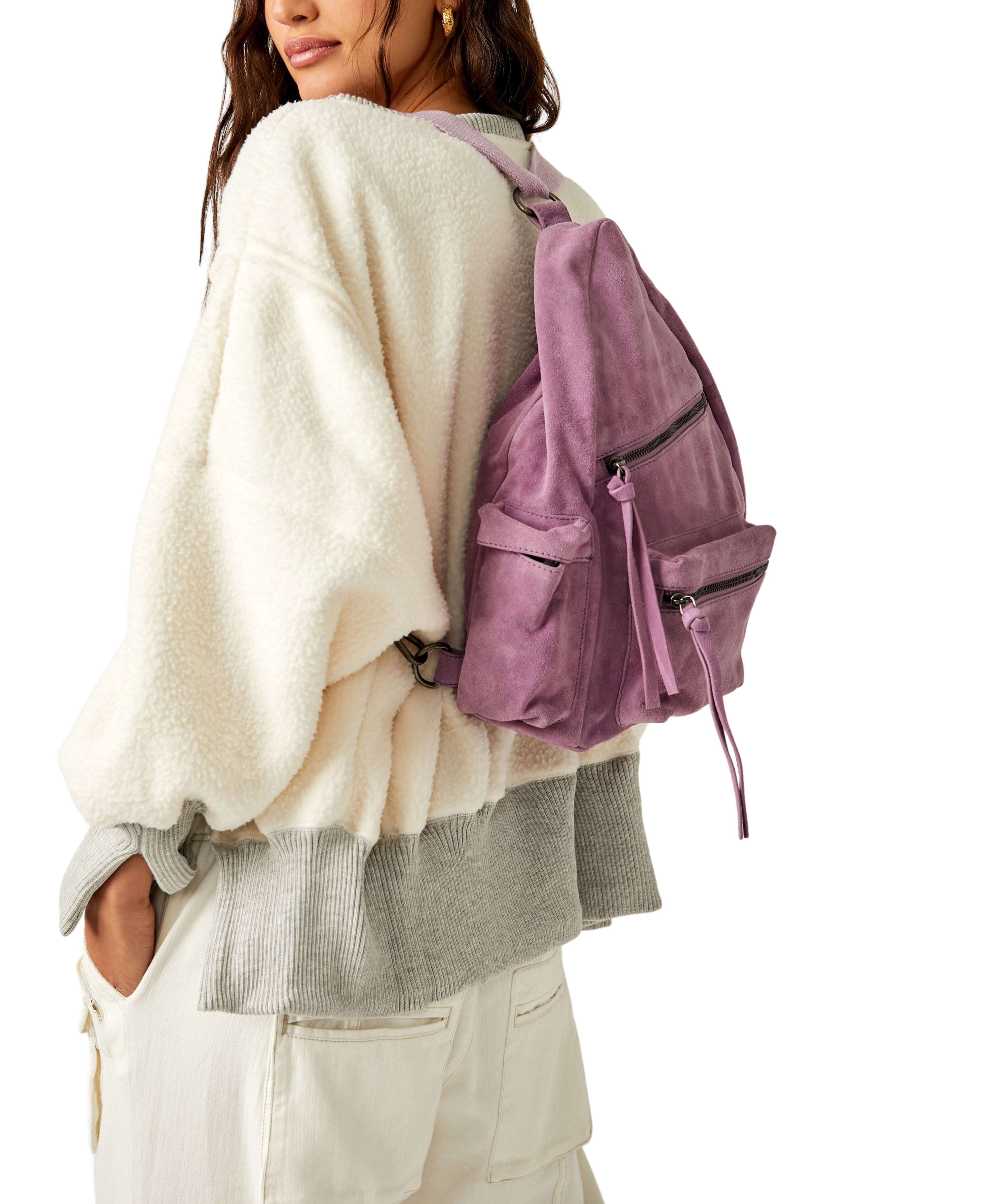 Free People Oxford Suede Sling Backpack